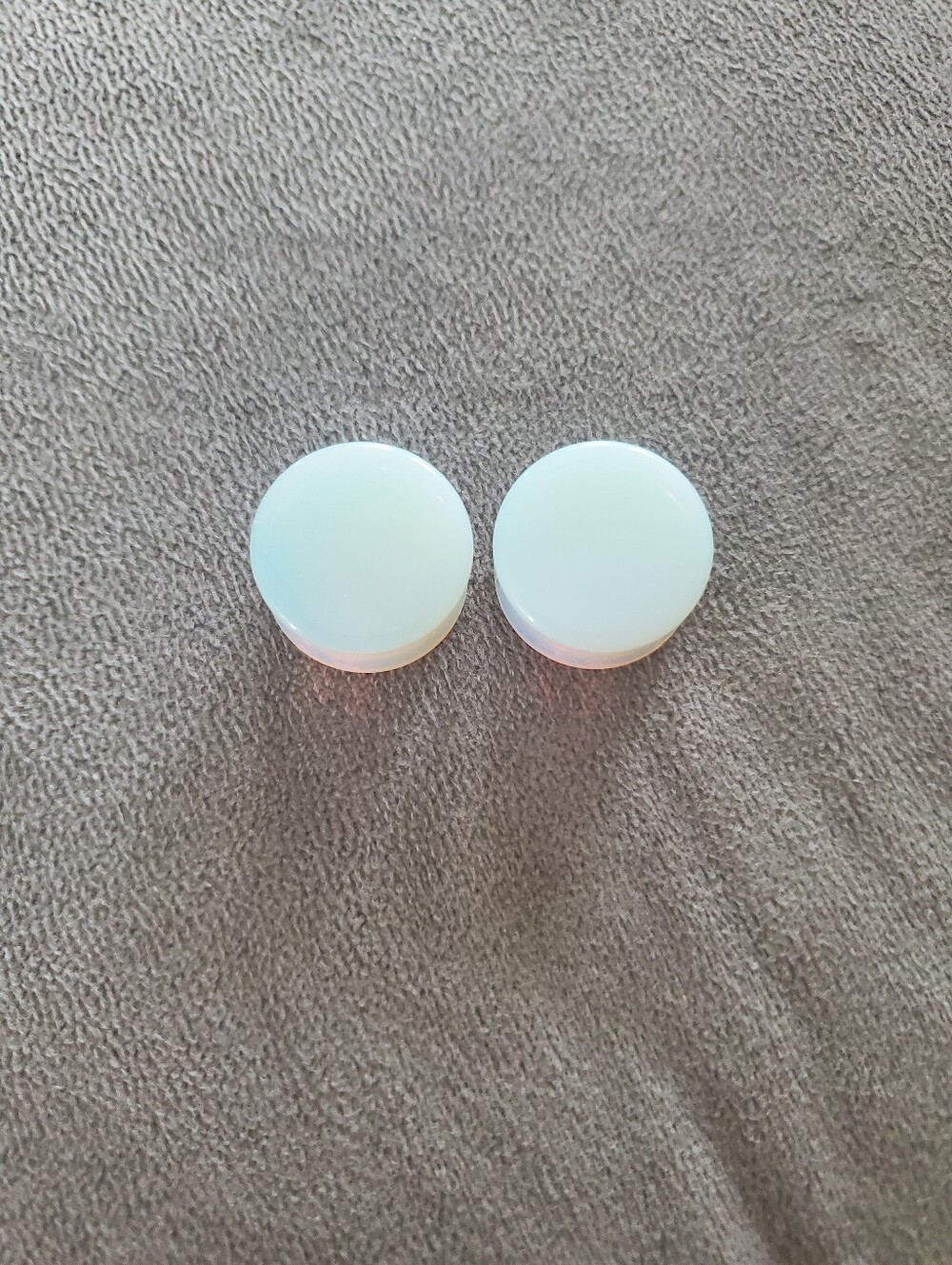 11/16" Blue Opalite Glass Plugs